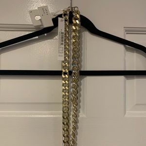 NWT gold chain belt